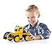 Guidecraft PowerClix Construction Vehicle Set: 55 Piece Magnetic Build-Your-Own Dump Truck, Bulldozer, and More - STEM Educational Building Toy for Kids