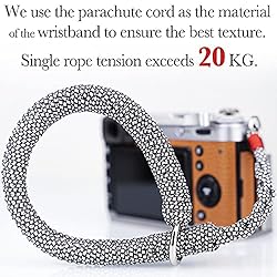 AJART Camera Wrist Strap (White) Paracord Camera