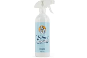 Nellie’s Pet Stain & Odour Remover – Enzyme-Powered – Lemongrass Scent – Safe for Pets, Carpets & Fabrics – Plant-Based, Eco-