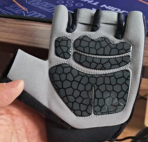 Sunnex Gym Gloves - Fingerless, Breathable Workout Gloves for Weightlifting, Cycling & Climbing (Medium)