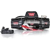 WARN VR EVO 10-S Electric 12V Winch 10,000 lb Pull Capacity - 103253 | Synthetic Rope, IP68 Waterproof, High-Performance, Off-Road Recovery, Winch for Jeeps, SUVs, and Light Trucks