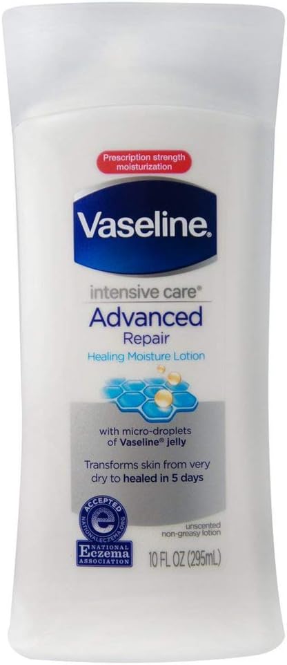 Vaseline Intensive Care Advanced Repair Unscented Lotion 10 oz (Pack of 7)