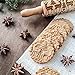 Babyrise Embossed Rolling Pin，Christmas Wooden Rolling Pins Engraved Embossing Rolling Pin with Christmas Symbols for Baking Embossed Cookies (35×5cm) (17