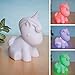 Bits and Pieces - Color Changing Unicorn Nightlight - Adorable Light Cycles Through Rainbow of Colors