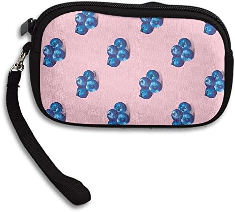 Blueberries Food Pattern Style Comfortable Coin Purse Storage Package Wallet Zipper Mini Wallet For Men &amp; Women