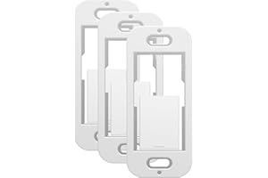 HWBORSIX Remote Wallplate Bracket Compatible with Lutron Pico Remote Seamless Remote Snap in Installation Wall Bracket for Lutron Smart Switch - Black or White Shipped Randomly (3pcs)