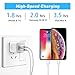 X-EDITION USB Wall Charger, 3-Pack 2.1Amp Dual Port USB Plug Power Charger Adapter Charging Block