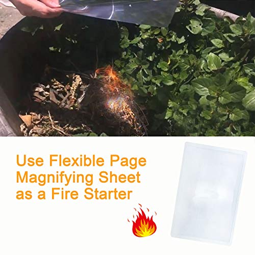 Magpro 2 Page Magnifying Sheet 3X PVC Lightweight Fresnel Lens with 2 Bonus Card Magnifier, Plastic Magnifier Ideal for Reading Books, Small Print, and Document - Thumbnail 5