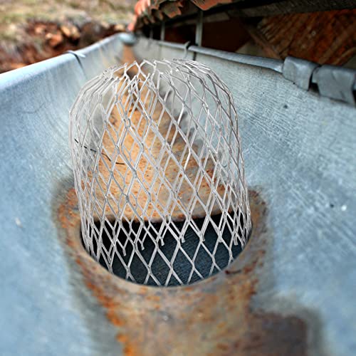 Gutter Guards 6 Inch, 6 Pack Downspout Cover Leaf Filter Strainer