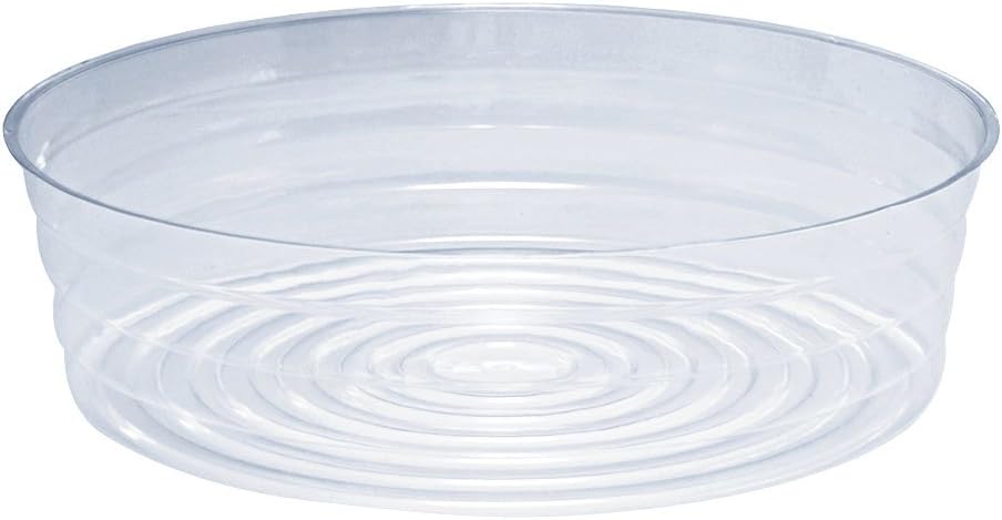 Curtis Wagner 759188012007 Clear Plastic Saucer for Garden Pots and Bags (Top Diameter 12in.)