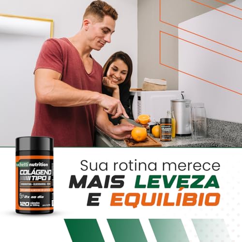 Colágeno Tipo 2 Condroitina e Glucosamina Msm 120 Cápsulas 500mg Zuchetti nutrition