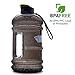 2.2L Large Reusable Water Bottles Half Gallon Water Jug Dishwasher Safe/Ecofriendly/Tritan BPA Free Plastic/Leakproof/Odorless/Wide Mouth Drinking Gym Water Jug for Men Women Fitness Outdoor Gym