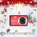 Digital Camera for Beginners, Vmotal 12MP 3.0″ LCD Rechargeable HD Digital Video Camera, Lightweight Point and Shoot Digital Camera for Kids/Teenagers/Students (Red)thumb 2