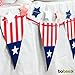 Bobee Red White Blue Independence Day Banner Decoration 8 feet Double Sided Print PreStrung