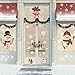 Whaline 64Pcs Christmas Stickers for Refrigerator,Window and Wall,Snowman Snowflakes Christmas Window Clings Decal Stickers,Holiday Xmas Decorations for Fridge, Door, Garage, Office Cabinets(4 Sheets)