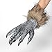 LUCKSTAR Wolf Gloves - Halloween Latex Wolf Gloves Scary Hairy Hands Werewolf Paw Party Costumes Props for Halloween and Cosplay Costume Party Christmas (Black)