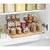 mDesign-Wood-Free-Standing-Storage-Shelves-Extendable-Three-Tiered-Kitchen-Storage-Unit-Ideal-for-Use-as-a-Jar-Organiser-and-Spice-Rack-Natural mDesign Wood Free-Standing Storage Shelves - Extendable Three-Tiered Kitchen Storage Unit - Ideal for Use as a Jar…