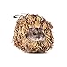 simoce Handmade Edible Natural Grass Bell Play Ball/Holey Nest/Holey Tunnel for Rabbit, Hamster, Guinea-Pig or Chinchilla, Chew Toy for Small Animals.