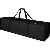 INFANZIA 45inch Sports Duffel Travel Bag, 115L Extra Large Duffel Luggage Bag with Upgrade Zipper, Water Resistant & Foldable Equipment Storage Bag for Camping Tent Tripod Fishing