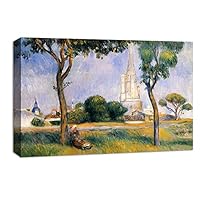 Canvas Wall Art Landscape at Beautiful by Pierre-Auguste Renoir Canvas Prints Home Artwork Decoration for Living Room,Bedroom - 12x18 inches