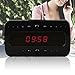 Littleadd Wi-Fi Hidden Camera Alarm Clock 1080P Full HD Spy Camera Motion Detection Activated Alarm App Real-time Video Remotely Monitoring Wireless IP Security Camera Black