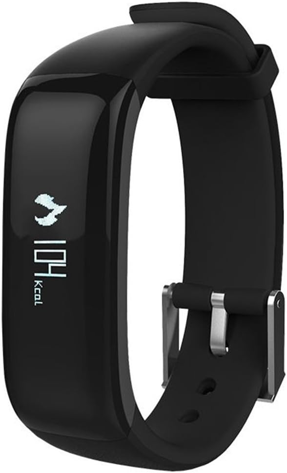 CulturesIn Smart Bracelet, Health Fitness Tracker with Blood Pressure Monitor,Movement Step,Waterproof Sports Smart Wristband Bluetooth Smart Watch for iOS and Android (Black)