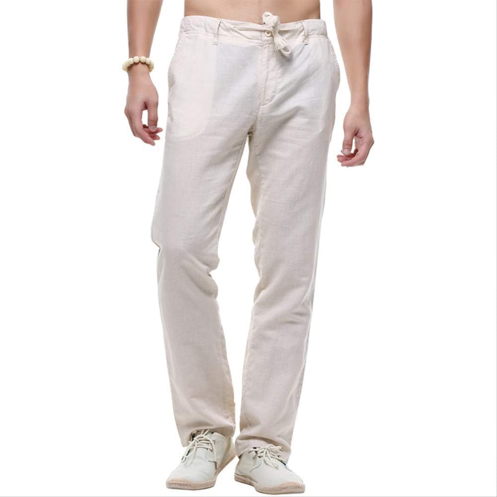 PANJI Men's Big and Tall Drawstring Pant with Back Elastic Waistband