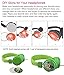Kids Headphones with Microphone, Volume Limited Hearing Protection & Foldable Lightweight Design, Kids Friendly Safe Material & Tangle-Free Cable, Wired On-Ear Headset for Children Boys Girls (Green)