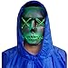 Halloween Mask Cosplay LED Glow Scary EL Wire Light Up Grin Masks for Festival Parties Costume (Green 2)