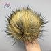 Furryvalley Faux Fur Pompom 6pcs DIY Crafts Fluffy Balls for Hat Shoes Scarves with Snap Fastener Removable Knitting Hat Horse Riding Hat Silk Accessories 6 Inch Extra Large(Brown)
