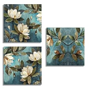 3 Piece Canvas Wall Art for Living Room Bedroom Home Artwork Popular Art Paintings Ready to Hang - 12"x12"x3 Panels