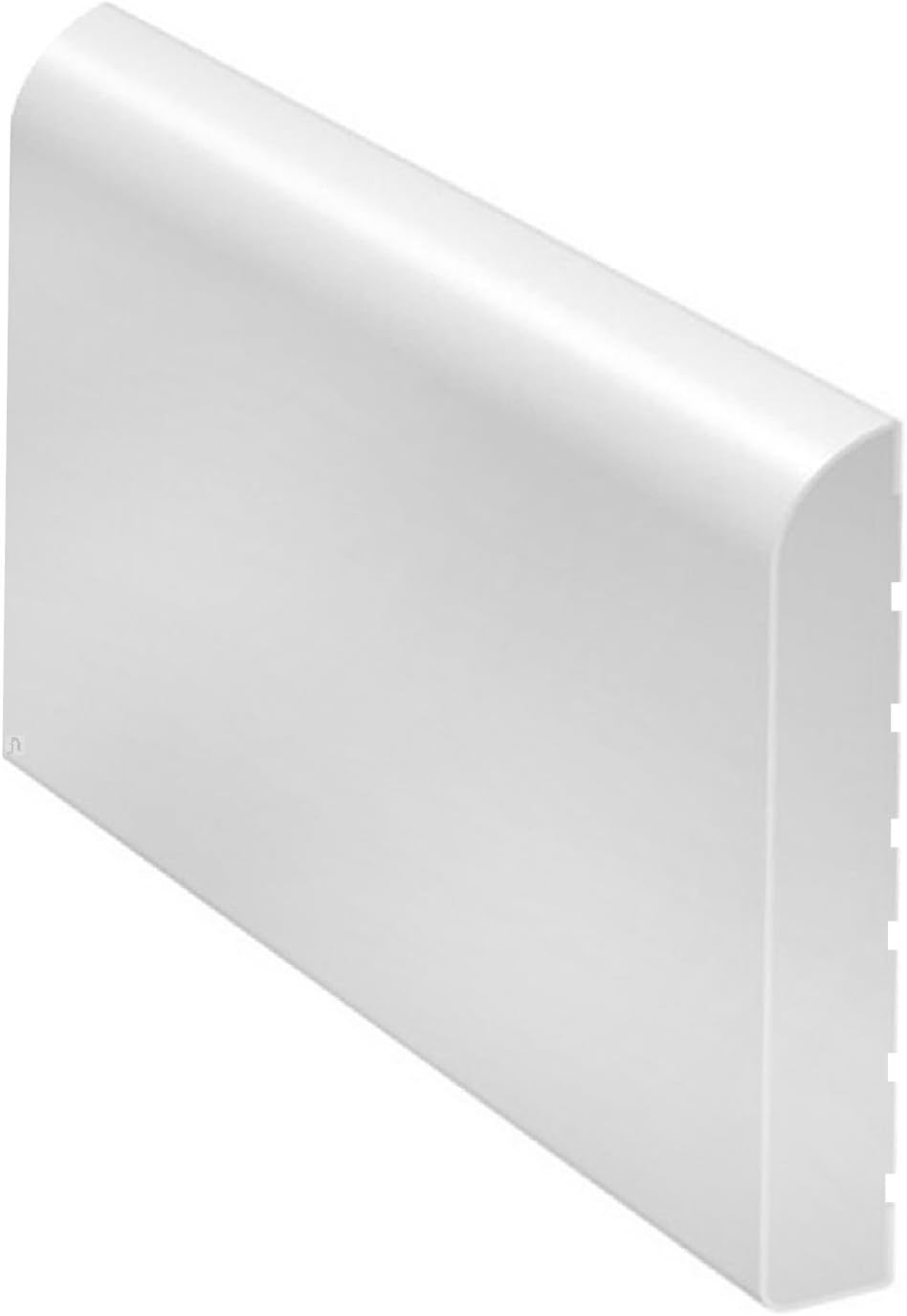 White 45mm Wide Bullnose Window Door Trim / Skirting Upvc Plastic x 5