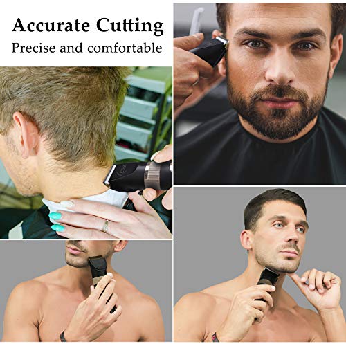 ICETEK Hair Clipper, Mens Beard Trimmer Cordless Hair Trimmer for Men Hair Cutting Kit Men\'s Grooming Kit Rechargeable with LED Display