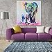 MOHOO 50x50cm Elephant Oil Painting Canvas Wall Art wall decorations paintings for living room, bedroom, kitchen, office etc.