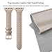 SWEES Slim Leather Band Compatible for Apple Watch 38mm 40mm 41mm 42mm Series 10, Slim Thin Elegant Top Grain Genuine Leather Strap Compatible for iWatch Series 10 9 8 7 6 5 4 3 2 1 SE Women