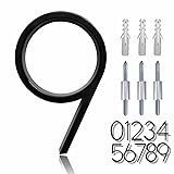 5" Zinc Alloy Floating House Number, Metal Modern