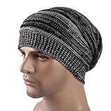 XOWRTE Men's Winter Warm Cashmere Crochet Ski Knit