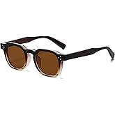AIEYEZO Retro Sunglasses for Womens Mens Square Thick Framed Shades Trendy Vintage Sun Glasses