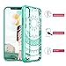 iPhone Xs Case, iPhone X Case, SmartLegend [Totem Series] Shock Absorption Full Body Rugged Bumper Clear with Mandala Floral Design Hybrid Protective Case for iPhone Xs/iPhone X 5.8 Inch - Mint