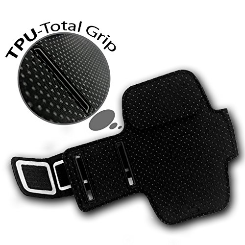KHOMO Antislip sportarmband voor iPhone 8, iPhone 7, iPhone 6, zwart - Image 3