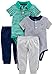Simple Joys by Carter's Baby Boys' 4-Piece Bodysuit, Top, and Pant Set