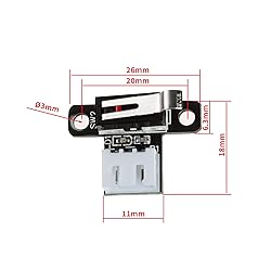 6PCS Micro Limit Switches with 1M 3 Pin Cable for