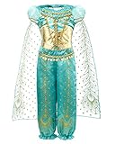 JiaDuo Girls Princess Jasmine Costume Party Halloween Dress Up 3-4 Years