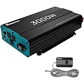 Renogy 3000W 12V Pure Sine Wave Inverter 3000 Watt Solar Power Battery Converter 12VDC to 120Vac ETL Listed
