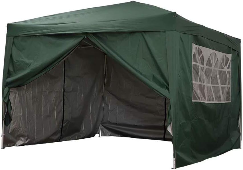 HKN Green Waterproof 3.0Mx3.0M Pop Up Gazebo Marquee Garden Awning Party Tent Canopy