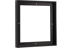 Pixy Canvas 8x8 inch Floater Frame for Canvas Paintings. 12 Colors. Floating Frame fits 5/8", 3/4" & max 7/8" Deep Stretched Canvas & Wood Panels (Black, 8 x 8 in)