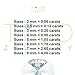 14k White Gold Solitaire Round Cubic Zirconia Stud Earrings with Gold butterfly Pushbacks (8mm)…