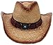 Enimay Western Outback Cowboy Hat Men's Women's Style Straw Felt Canvas Stone Brown One Size