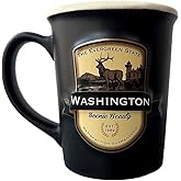 Americaware Washington 18oz Emblem Mug, Black