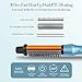 SwanMyst Curling Iron Brush, Dual Voltage Travel-friendly 1 Inch Tourmaline Ceramic Ionic Hair Curler Hot Brush, Anti-scald Instant Heat Up Curling Wand with Teeth Styling Brush
